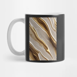 Gild Marble White and Gold Stone Pattern Texture #3 Mug